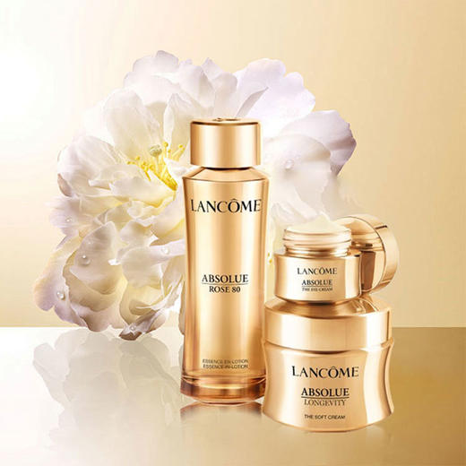 Lancome 兰蔻 菁纯轻盈版三件套（精华水150ml+眼霜20ml+ 面霜60ml）新版 商品图4