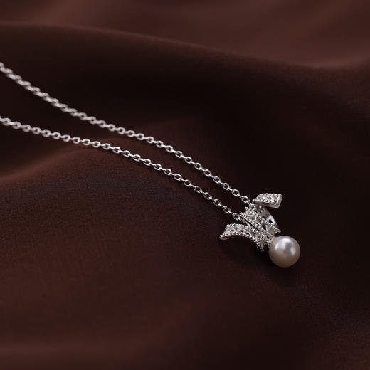 ARSIS｜纯真年代系列 复古珠光飘带项链 商品图9