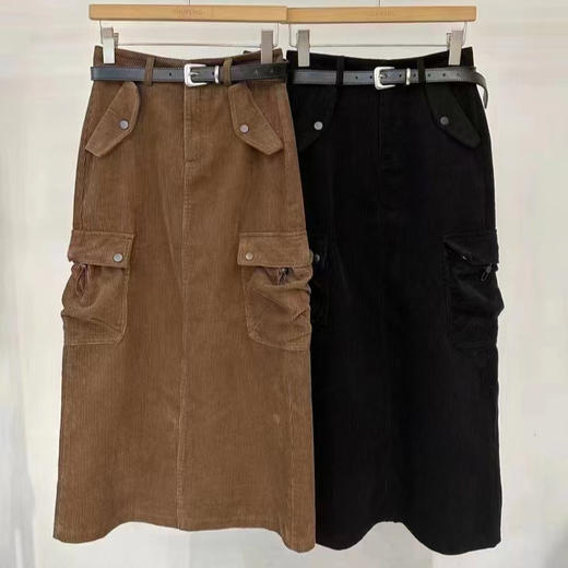 CS配腰带设计口袋长款半裙31020 冬季 026884142490 商品图0