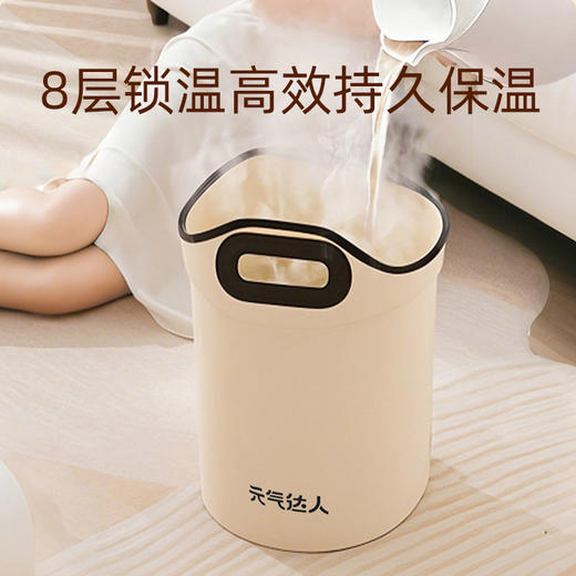 元气达人泡脚桶过小腿泡脚深桶家用足浴桶女士可折叠便携袋盆养生 商品图3