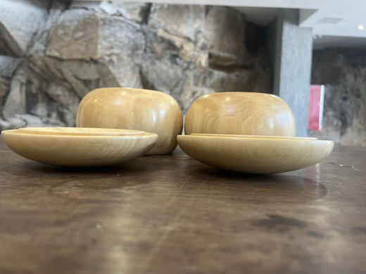 黄杨木独木围棋罐一对 商品图6