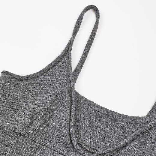 ROMI STUDIO"舒适优雅"100%羊毛自然卷边吊带连衣裙 RWDSLT1612 商品图2