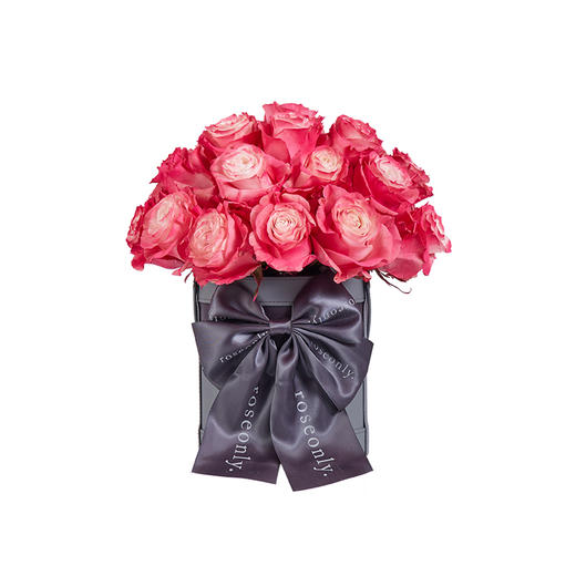 【鲜花花桶】ROSEONLY诺誓 爱在满怀玫瑰花桶鲜花玫瑰 送女友爱人求婚节日礼物 商品图1