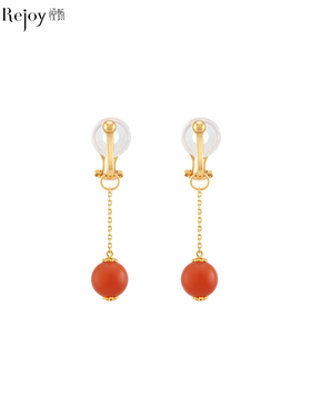 【天猫同款】耳扣款-铃兰-18K南红耳夹