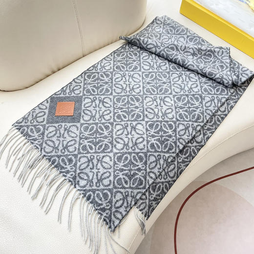 秋冬特惠💰300 罗意威围巾 新款男女中性款【LW条纹长巾】 商品图6