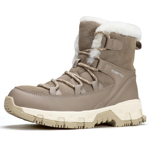 悍途（HUMTTO）冬季厚底保暖加绒内里雪地靴时尚舒适女士百搭户外保暖棉鞋 商品图1