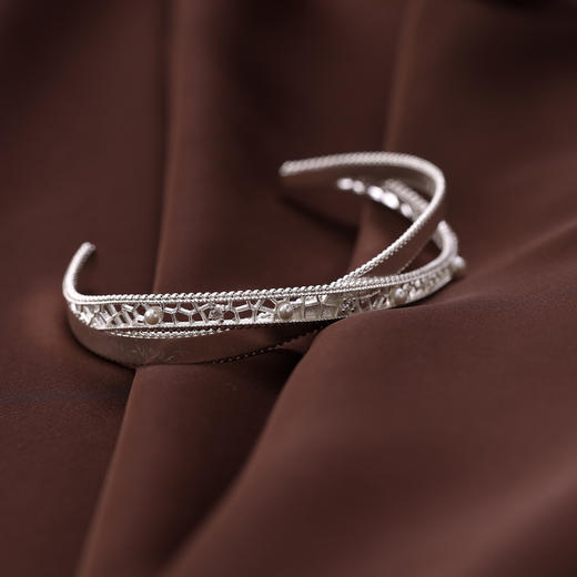 ARSIS｜纯真年代系列 复古交织飘带手镯 商品图6