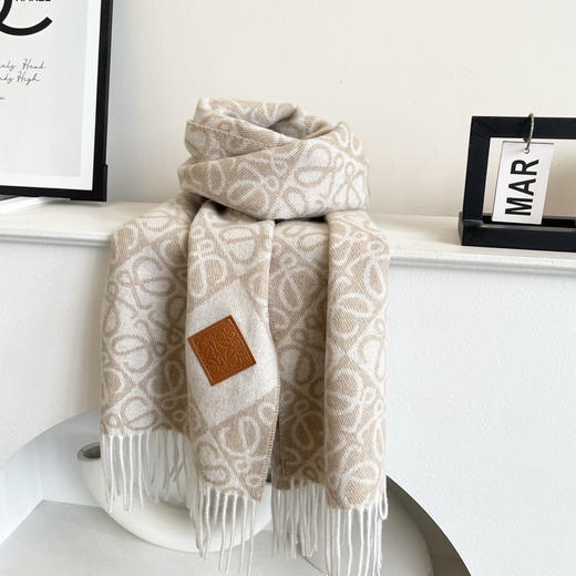 秋冬特惠💰300 罗意威围巾 新款男女中性款【LW条纹长巾】 商品图6