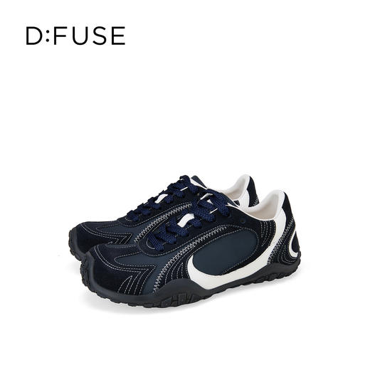 Dfuse迪芙斯2026春季新款复古拼接鞋面耐磨防滑德训鞋休闲鞋阿甘鞋DFE1112130 商品图12