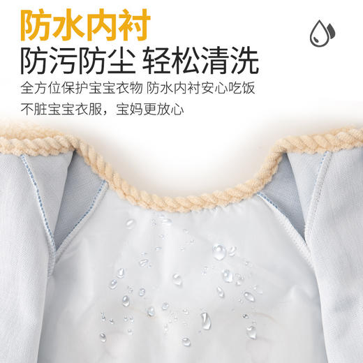 【水晶绒面料保暖舒适❗️防水防污耐脏易洗】秋冬季加厚泰迪绒防水防污保暖男女宝宝儿童婴儿高颜值柔软罩衣。jc 商品图3