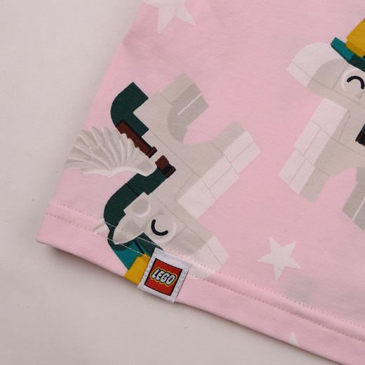 棉果果× LEGO女童春秋套装氨棉汗布纯棉满印套头套装L121302226033 商品图1
