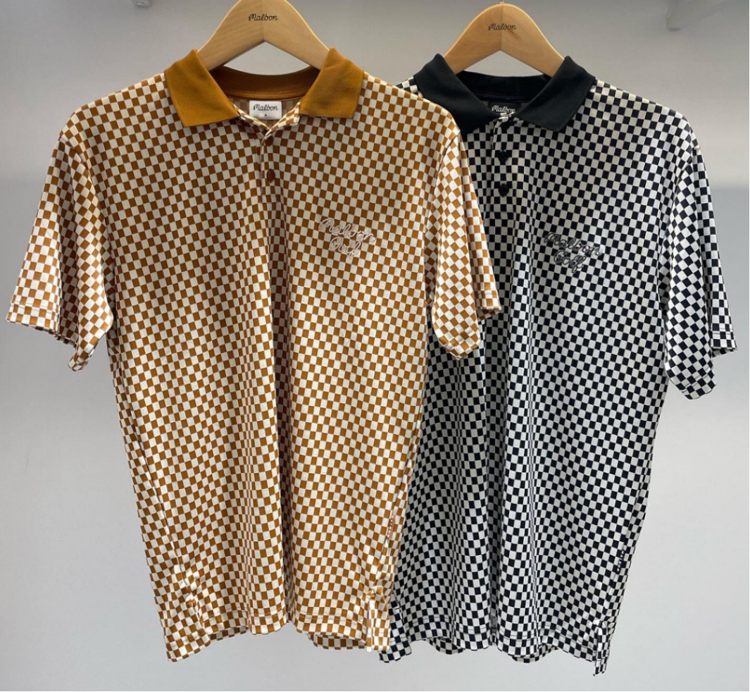 新款夏季男士棋盘格短袖上衣来了！复古艺术感十足！M222367-19