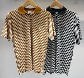 新款夏季男士棋盘格短袖上衣来了！复古艺术感十足！M222367-19