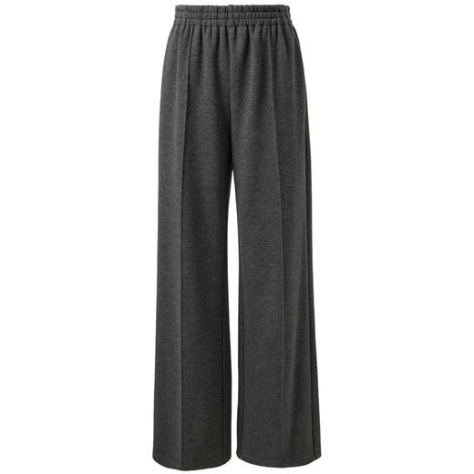 三彩2026春季新款小个子休闲裤松紧高腰宽松直筒裤长裤垂感M 商品图4