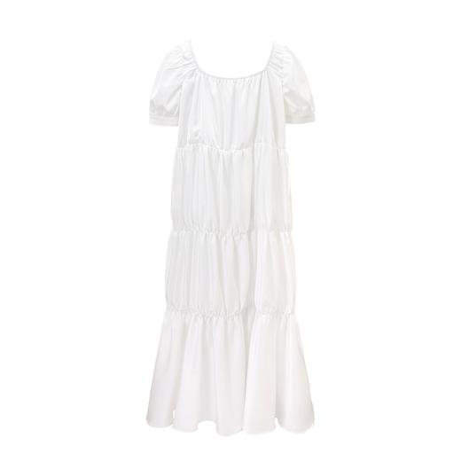 FTT FlyTheTruth  逃亡礼物 法式白色连衣裙女夏高级感气质长裙子 商品图4