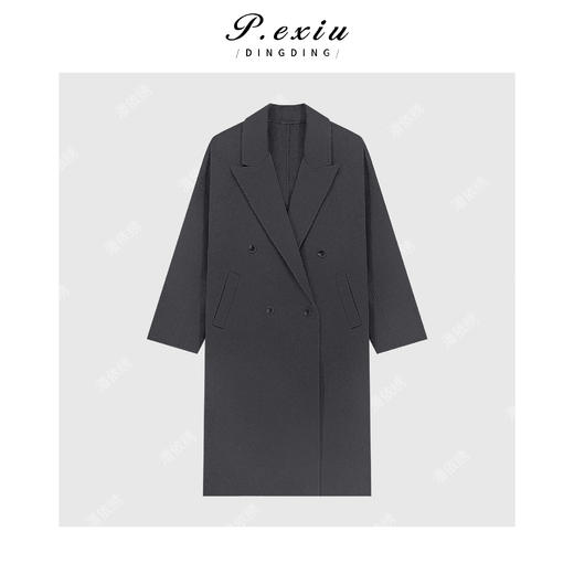 PanYiXiu/潘依绣羊驼贝贝羊毛极简主义西装领双面羊毛大衣 YJ9108 商品图1