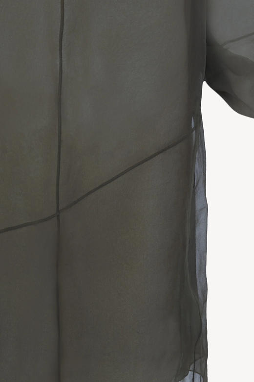 Cortana 26PS 灰墨绿elke真丝解构罩衫 商品图5