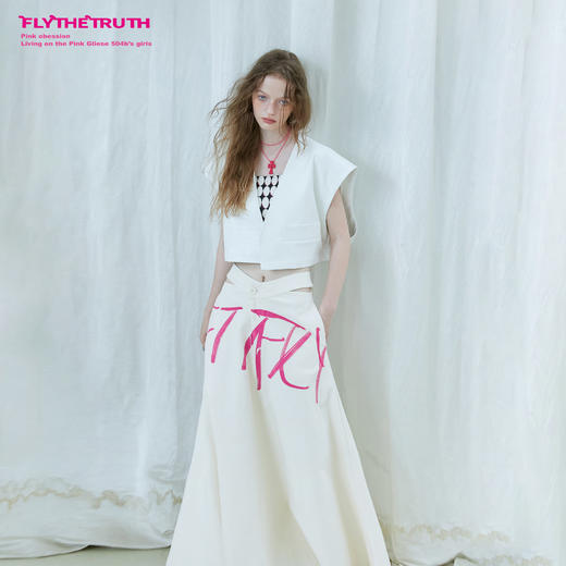 FTT Flythetruth  奥利奥的奥 复古叠穿马甲女秋季PU皮百搭坎肩潮 商品图2