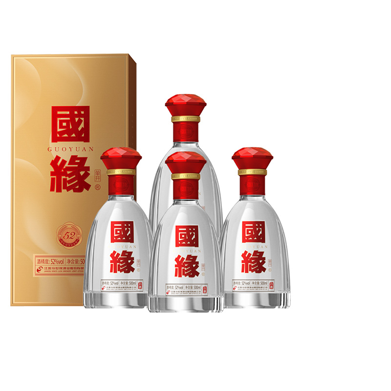 国缘 单开 52度 500ml*4瓶 整箱装