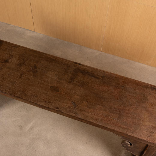 清早期	铁力木夹头榫如意云纹一块玉翘头案 商品图3