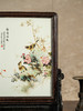近代	红木镶粉彩花鸟纹插屏 商品缩略图2