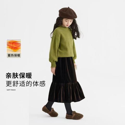 【A字显瘦版型❗️告别臃肿显高显瘦】女童秋冬裙子2025新款洋气潮半身裙儿童冬季衣服大童冬装。jc 商品图2
