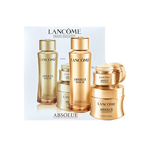Lancome 兰蔻 菁纯轻盈版三件套（精华水150ml+眼霜20ml+ 面霜60ml）新版 商品图0