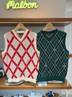 新款秋冬情侣装提花针织毛衣背心来啦！本季爆款🔥❗️非常经典的V型领！版型很显瘦！是刚好的松弛感！两个经典的撞色，高级的复古品味是秋冬的颜色，敲显白！