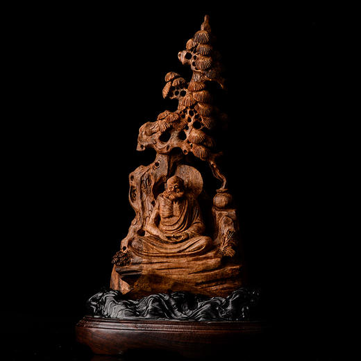 星洲系印尼沉香雕刻摆件精微木雕刻 商品图1
