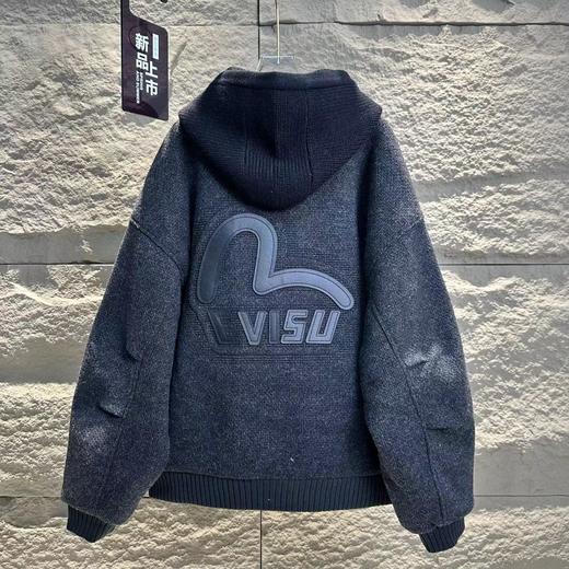 F010911字母标语刺绣羊绒连帽飞行员外套棉衣棉服 商品图8