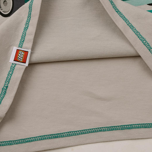 棉果果× LEGO男童女童夏季凉感短袖氨棉汗布纯棉短袖T恤L202140226391 商品图3