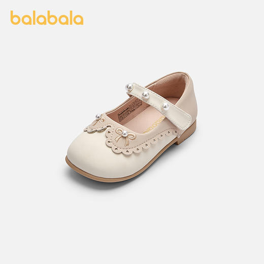 巴拉巴拉童鞋儿童稳步鞋女童春秋精致蝴蝶结绣花甜美文艺公主鞋 商品图0