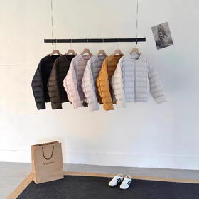 【90白鸭绒  排骨羽绒服】圆领羽绒服宽松外套