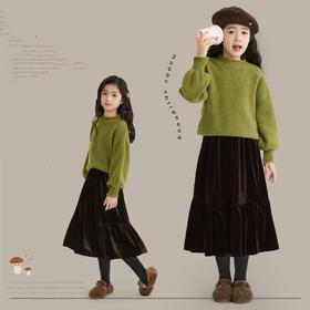 【A字显瘦版型❗️告别臃肿显高显瘦】女童秋冬裙子2025新款洋气潮半身裙儿童冬季衣服大童冬装。jc