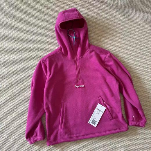 F010908联名款舒适时尚四色连帽半拉链抓绒卫衣男女同款 商品图10