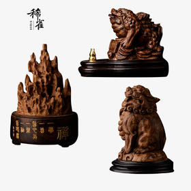 星洲系印尼沉香雕刻摆件精微木雕刻