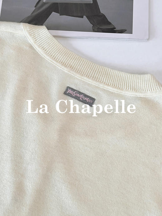 专柜实拍【miu系刺绣针织】拉夏贝尔/La Chapelle温柔有质感！绵羊毛+桑蚕丝柔软舒适开衫毛衣★ 商品图8