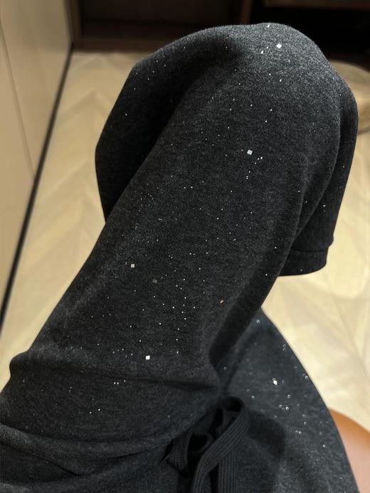 新年战裤刺绣小马Bling烫钻加绒镰刀卫裤 商品图5