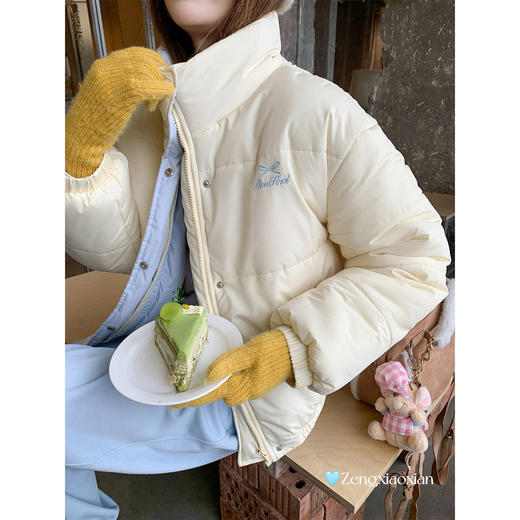 <曾小咸推荐>现货秒杀 ！微信超特价！韩系立领短款棉袄 日常329.99 立减170 秒杀159.99！！ 商品图3