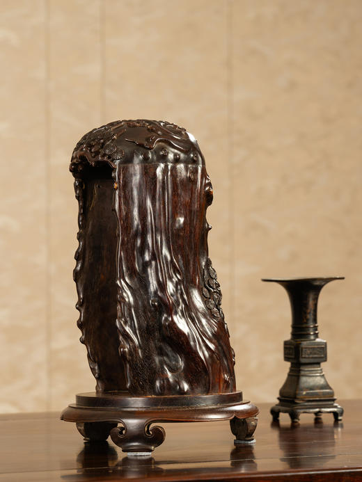 清	紫檀木雕松树纹佛龛 商品图1