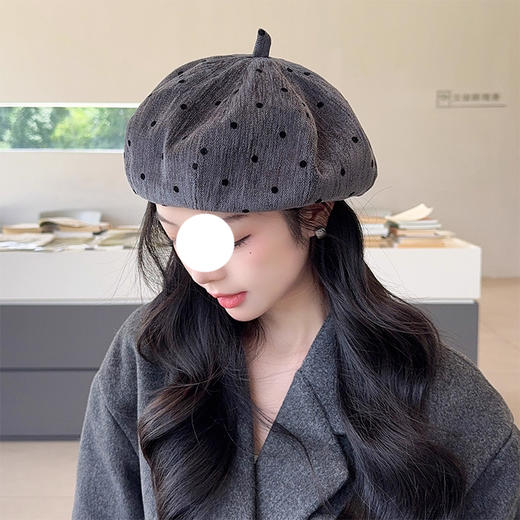 裁缝学苑AH114日系复古贝雷帽纸样女装韩版薄款显脸画家帽子样板图纸 商品图3