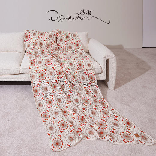 纯手工羊绒钩针毯 SJF95P660A 商品图0