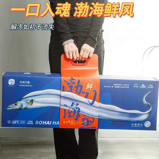 【顺丰快递】渔礼记·渤海湾刀鱼礼盒 🧧渤海第一珍 人间第一鲜 🧨山海珍馐贺新岁 🐟一尾鲜刀纳百福 商品图7