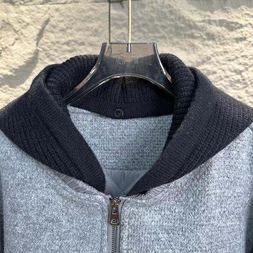 F010911字母标语刺绣羊绒连帽飞行员外套棉衣棉服 商品图11