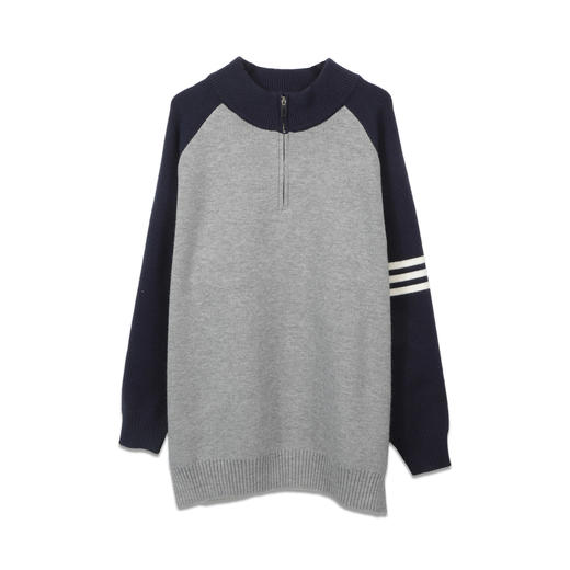 立领插肩拼色毛衣-纪念日百货门店同款168893914 商品图4