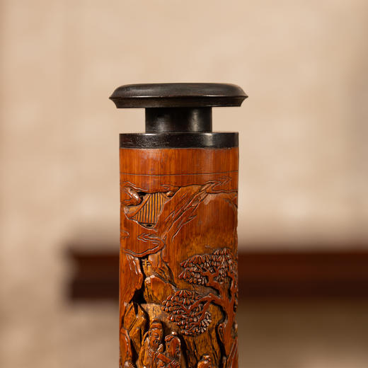 清	竹雕文人雅集香筒 商品图2