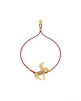 THS-无 D家 独家飞马红绳手链 马年飞马踏云一马当先手链 CU1337