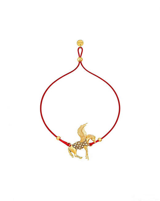 THS-无 D家 独家飞马红绳手链 马年飞马踏云一马当先手链 CU1337 商品图0