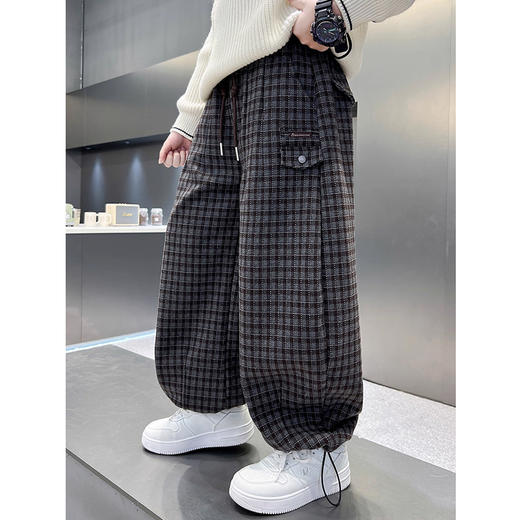 裁缝学苑TQ191加绒加厚阔腿裤纸样儿童可束口长裤子童装服装打板 商品图1