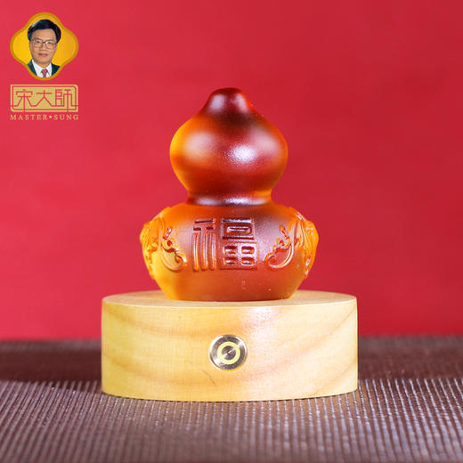 宋韶光集雅轩2026马年一路瓶安 葫芦财鹿 古法琉璃车摆件桌面摆件 商品图5